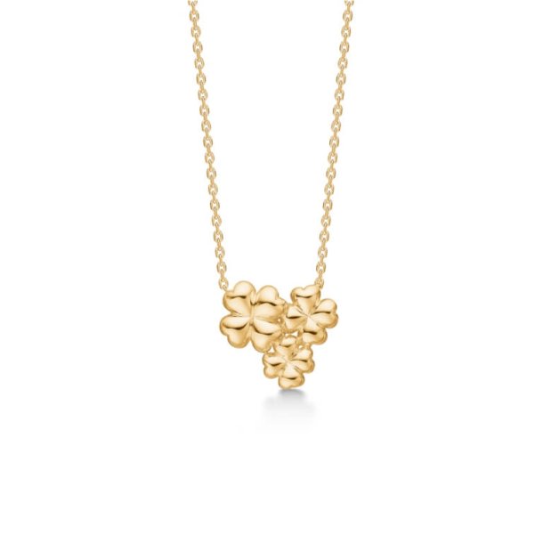 Mads Z Clover Love 14 kt. guldcollier
