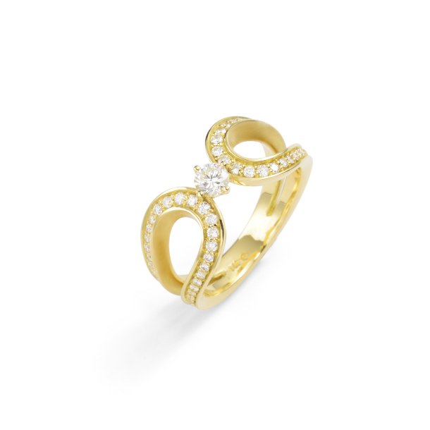 Silhouette Brillant ring 14 kt med 0,65 ct WSI