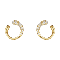 Mercy reringe i 18 kt guld med diamantpav fra Georg Jensen