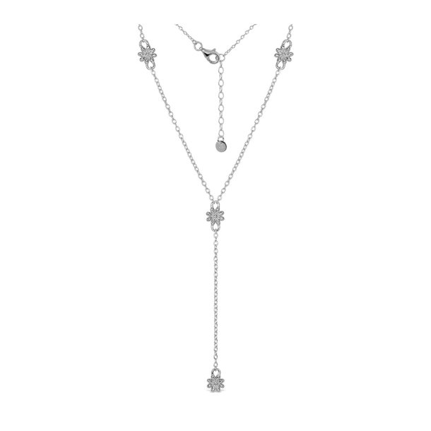 L&G Y-k�de i s�lv med blomster