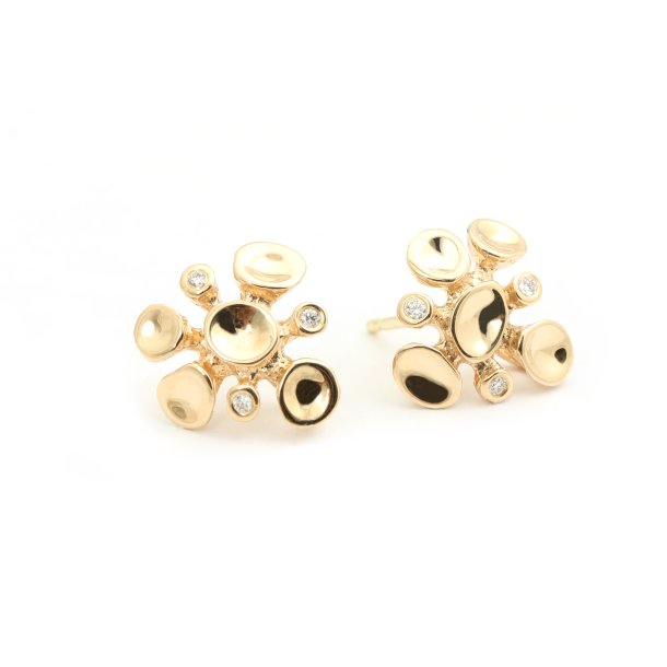 Fiona Party restikker i guld m. diamanter fra Per Borup Design