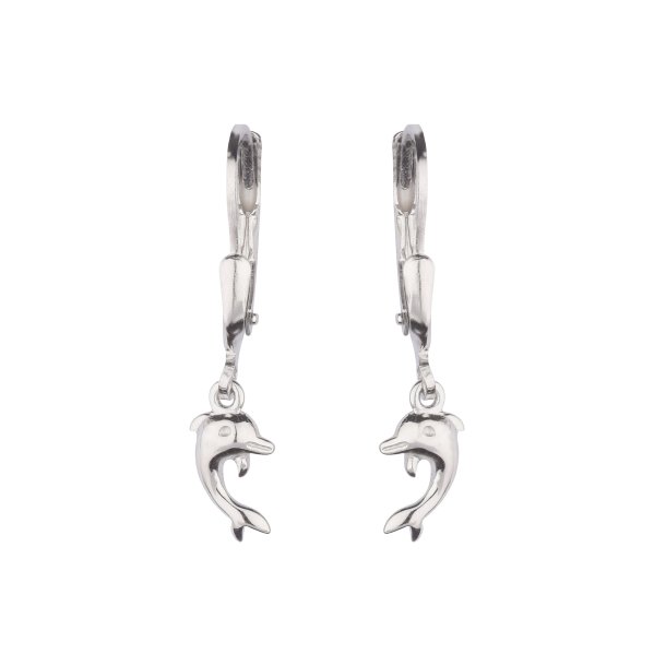 �reh�ngere i rhodineret s�lv med delfinvedh�ng fra L&G
