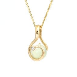 Ophelia Changeling vedh�ng i guld m. diamant fra Per Borup