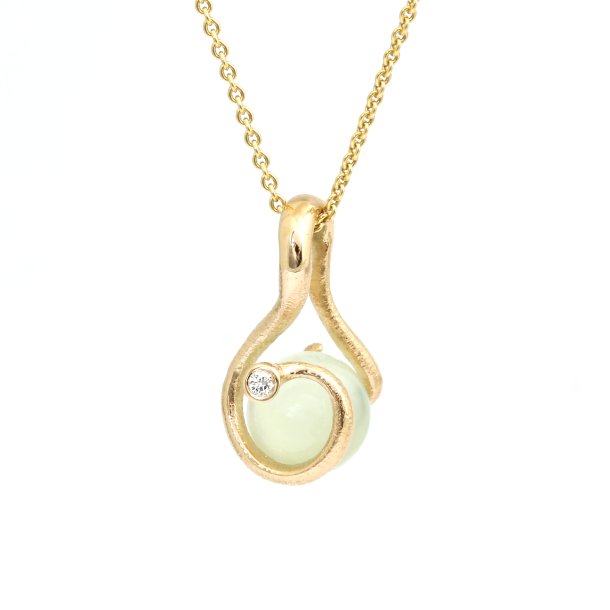 Ophelia Changeling vedhng i guld m. diamant fra Per Borup Design