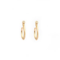 Ophelia �reringe i guld m. diamanter fra Per Borup Design