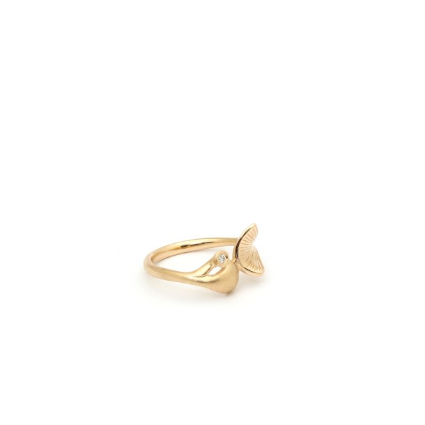 Kaya ring, lille, i guld m. diamant fra Per Borup Design
