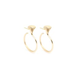 Kaya �reringe, sm�, i guld fra Per Borup Design