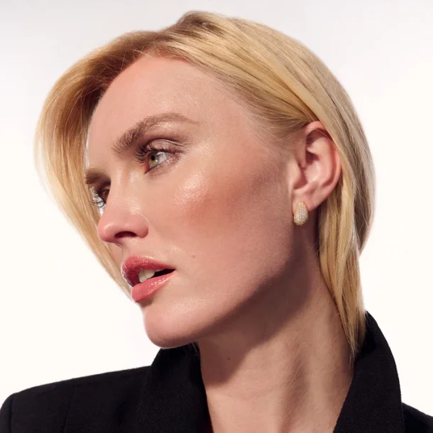 Goccia Altro restikker i forgyldt slv med zirkoner fra Sif Jakobs