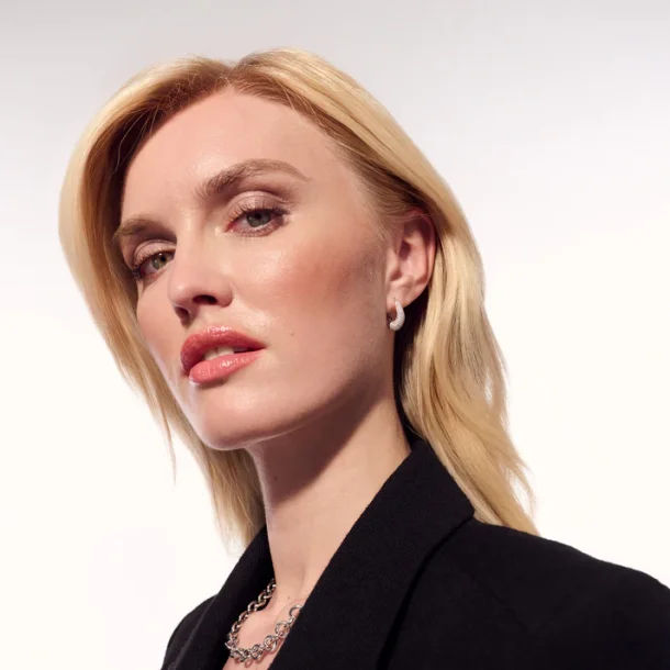 Glorenza Piccolo creoler i slv med zirkoner fra Sif Jakobs