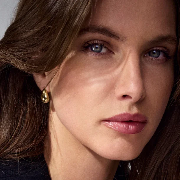 Goccia restikker i forgyldt slv med zirkoner fra Sif Jakobs