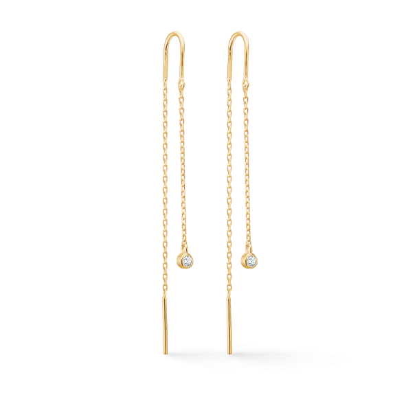 Endless Allure rehngere i guld m. diamanter fra Mads Z