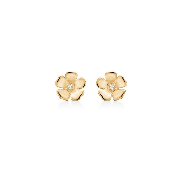 Fleur restikker i guld m. diamanter fra Mads Z