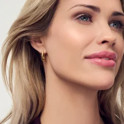 Goccia Pianura Piccolo restikker i forgyldt slv fra Sif Jakobs