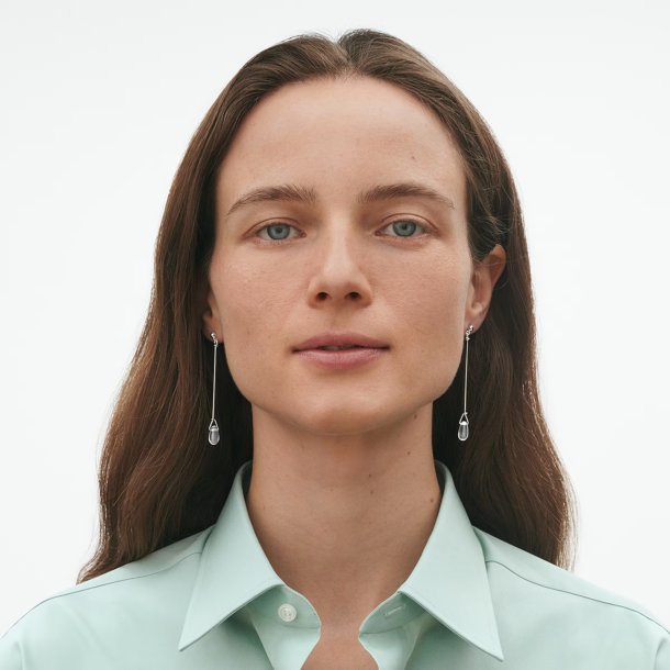 Georg Jensen Vivianna Torun �reringe i s�lv med bjergkrystal