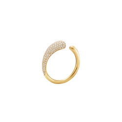 Mercy Mini ring i 18 kt guld og diamantpav� fra Georg Jensen