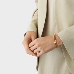 Fusion ben armring i 18 kt guld fra Georg Jensen