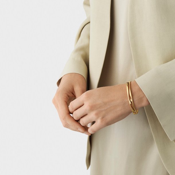 Fusion ben armring i 18 kt guld fra Georg Jensen