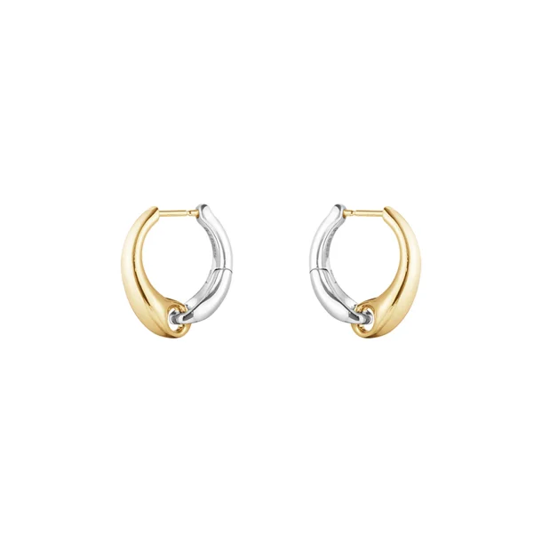 Reflect reringe, store, i 18 kt guld og sterlingslv fra Georg Jensen