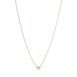 Signature vedh�ng i guld med diamant 0,10 ct fra Georg Jensen