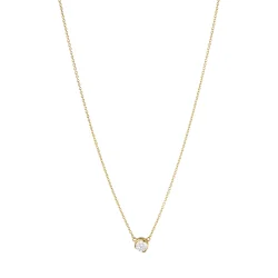 Signature vedhng i guld med diamant 0,20 ct fra Georg Jensen