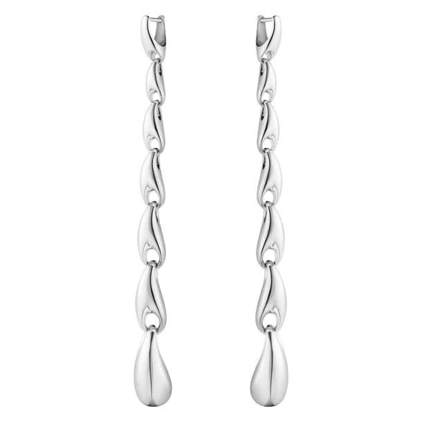 Reflect reringe, ekstra lange, i sterlingslv fra Georg Jensen