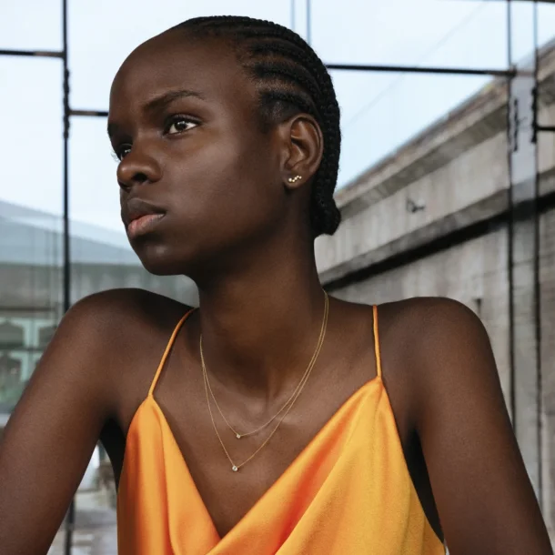 Signature restikkere i guld med diamanter fra Georg Jensen