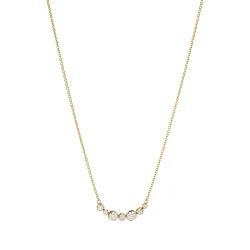 Signature vedhng i guld med diamanter 0,22 ct fra Georg Jensen