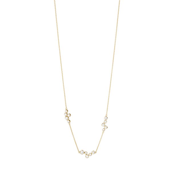 Signature halskde i 18 kt. guld med diamanter fra Georg Jensen