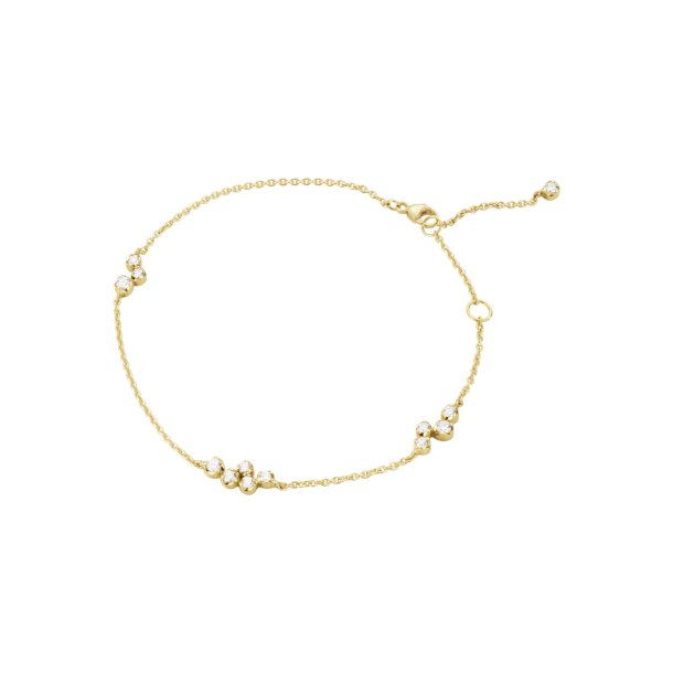 Signature armbnd i 18 kt guld med diamanter fra Georg Jensen