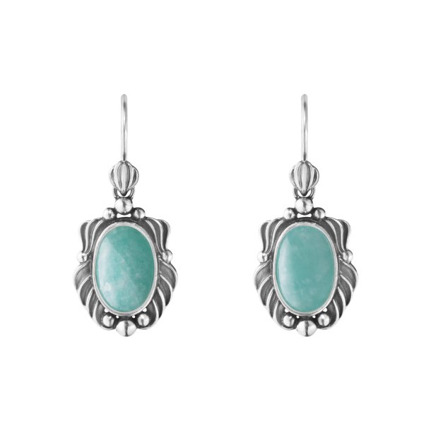 Heritage 2025 reringe i slv med amazonit fra Georg Jensen