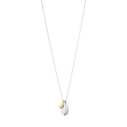 Reflect Double Drop vedhng i slv og guld fra Georg Jensen