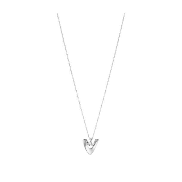 Georg Jensen Heart mini s�lvvedh�ng i k�de