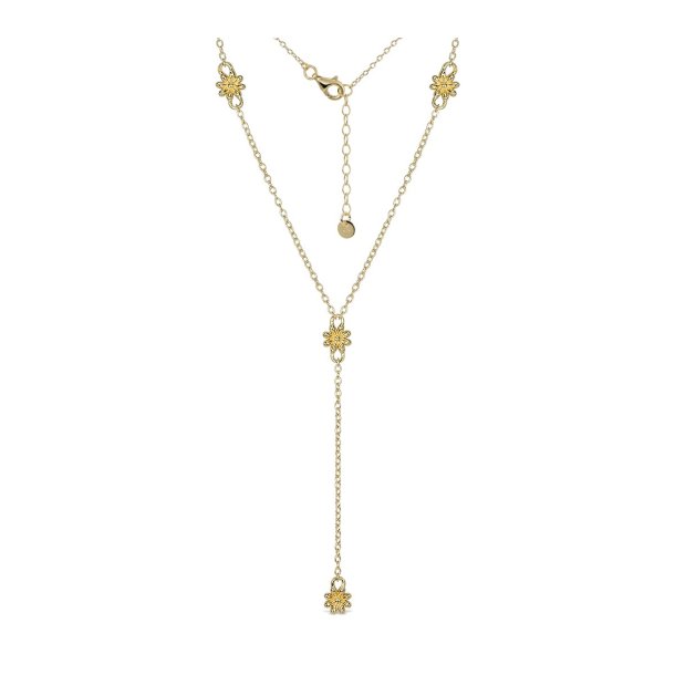 L&G Y-K�de med blomster i forgyldt s�lv