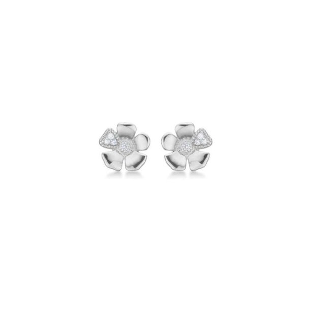 Mads Z S�lv �restik "Fleur" m. hvid topas