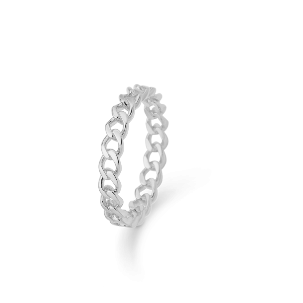 Poetry Panzer ring i slv fra Mads Z
