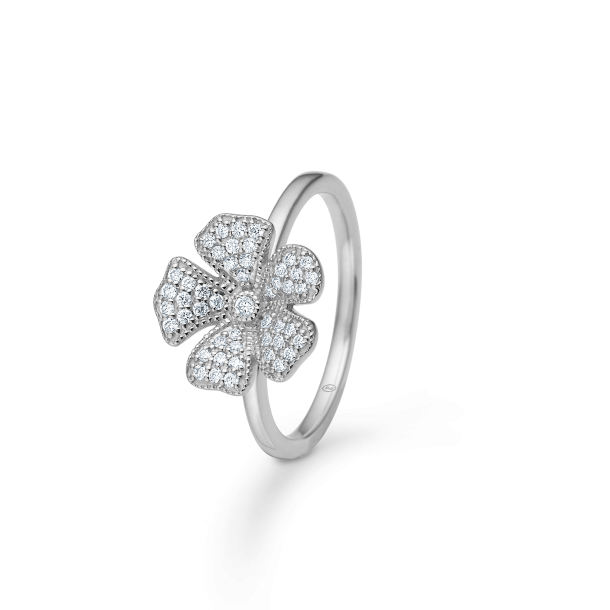 Mads Z Fleur ring i s�lv