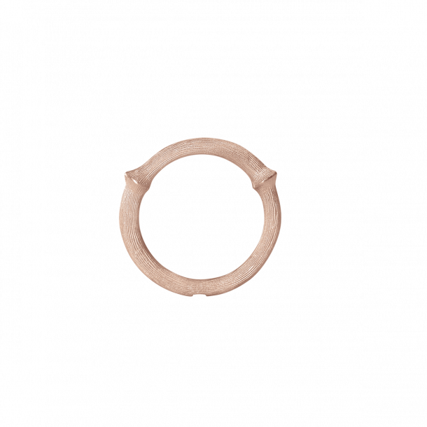 Nature ring nr. 3 i satineret rosaguld fra Ole Lynggaard
