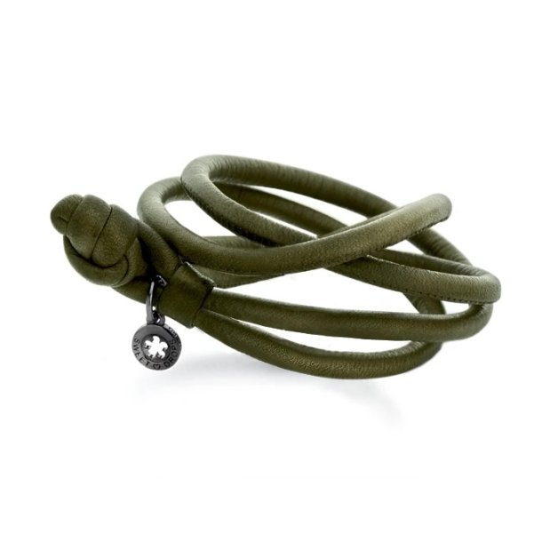 Sweet Drop lderarmbnd mosgrn fra Ole Lynggaard str. L