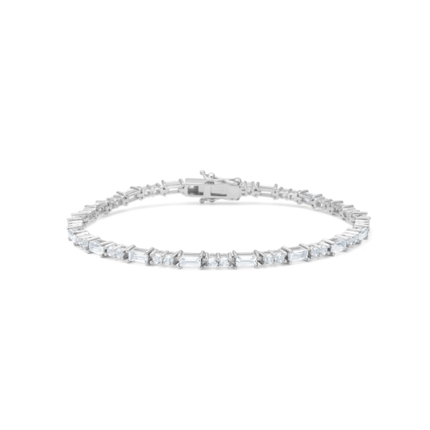 Celestial by Medina armb�nd i s�lv med hvid topas fra Mads Z