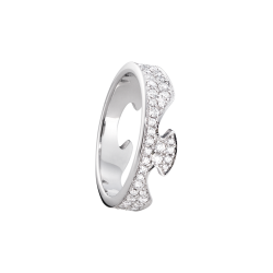 Fusion endering i 18 kt hvidguld med diamanter fra Geoag Jensen