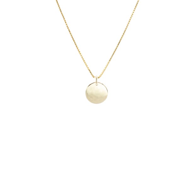 L&G rundt vedh�ng i 8 kt guld med k�de