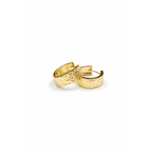 L&G creol kn�k 8 karat guld m�nstret 