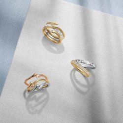 Georg Jensen Magic ring i 18 kt. guld med diamanter