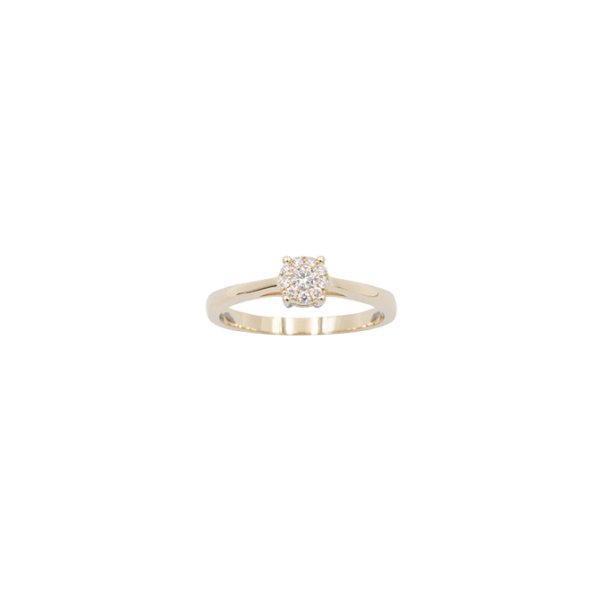 L&G Bloom ring i r�dguld med diamant