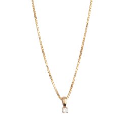 Eternal square brillant vedh�ng i r�dguld fra L&G