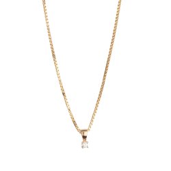 Eternal square brillant vedh�ng i r�dguld fra L&G