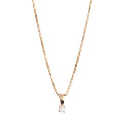 Eternal square brillant vedh�ng i r�dguld fra L&G