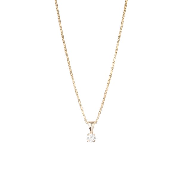 Eternal square brillant vedh�ng i r�dguld fra L&G