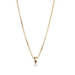 Brillant vedh�ng i r�dguld fra L&G