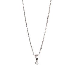 Vedhng i hvidguld med brillant 6 greb fra L&G